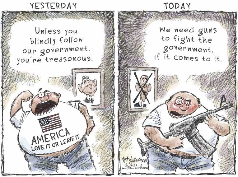 Political/Editorial Cartoon by Nick Anderson, Houston Chronicle on Republican Party Reaching Out