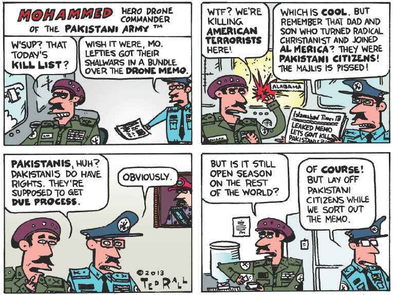 Political/Editorial Cartoon by Ted Rall on President Claims Broad Powers