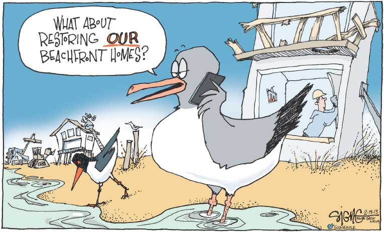 Political/Editorial Cartoon by Signe Wilkinson, Philadelphia Daily News on Journey Becomes Catastrophe