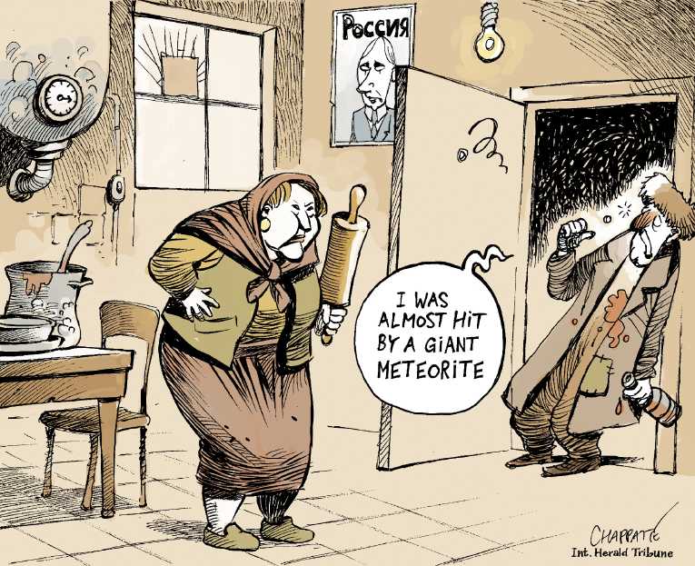 Political/Editorial Cartoon by Patrick Chappatte, International Herald Tribune on In Other News