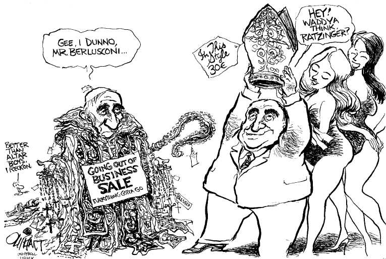 Political/Editorial Cartoon by Pat Oliphant, Universal Press Syndicate on In Other News