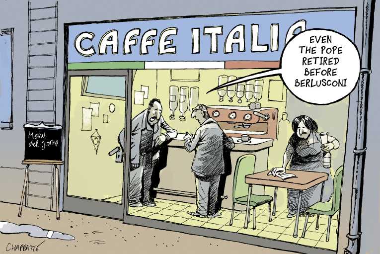 Political/Editorial Cartoon by Patrick Chappatte, International Herald Tribune on Pope Replacement Continues