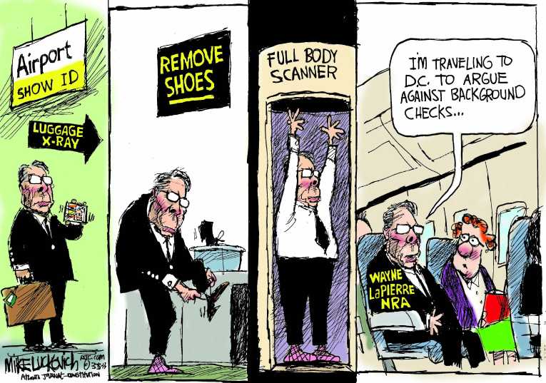 Political/Editorial Cartoon by Mike Luckovich, Atlanta Journal-Constitution on In Other News