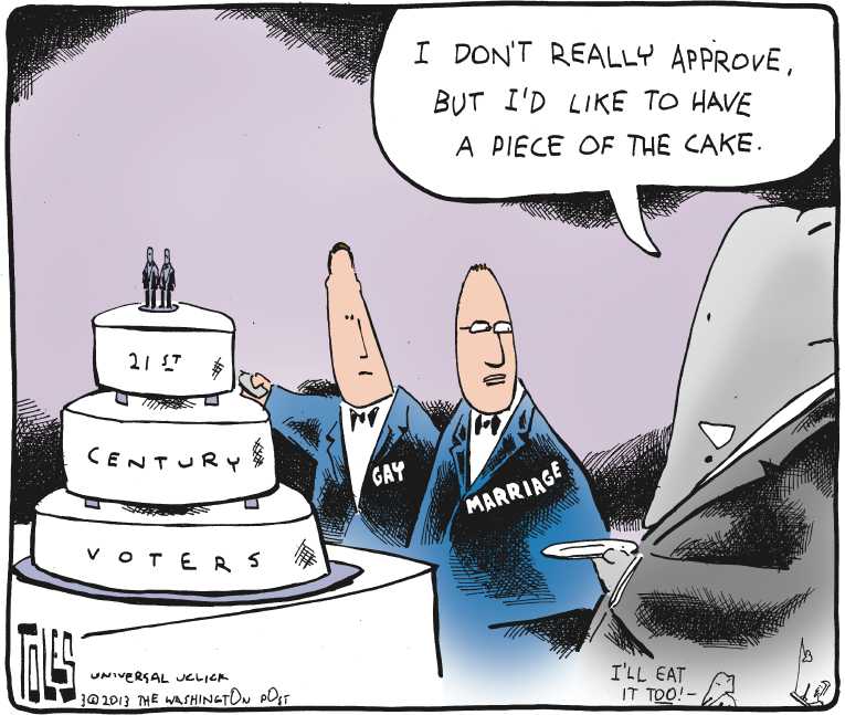 Political/Editorial Cartoon by Tom Toles, Washington Post on Republicans Making Changes