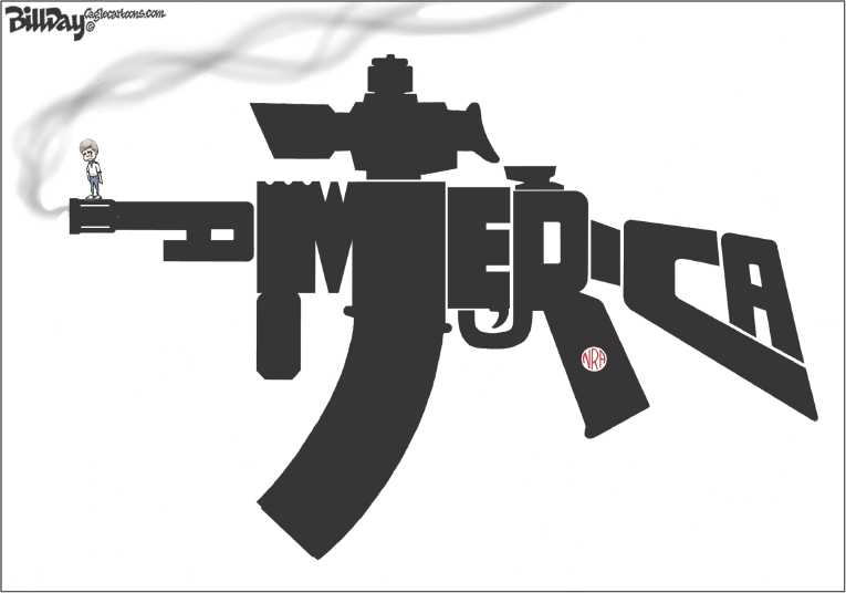 Political/Editorial Cartoon by Bill Day, Cagle Cartoons on Assault Weapons Ban Rejected