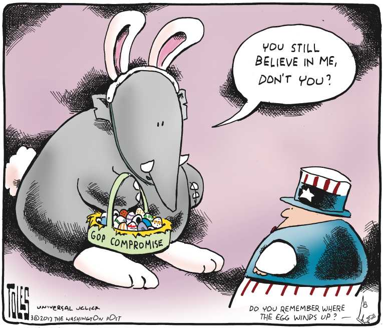 Political/Editorial Cartoon by Tom Toles, Washington Post on In Other News