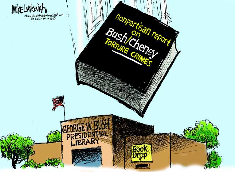 Political/Editorial Cartoon by Mike Luckovich, Atlanta Journal-Constitution on Sequester Continues