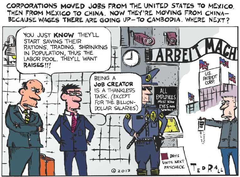 Political/Editorial Cartoon by Ted Rall on In Other News