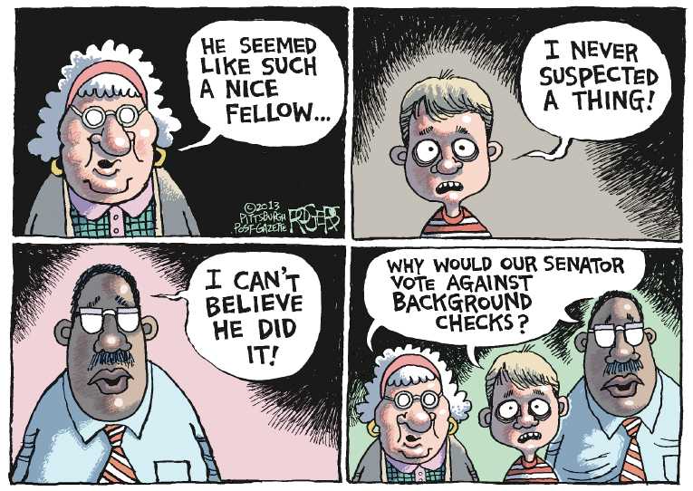 Political/Editorial Cartoon by Rob Rogers, The Pittsburgh Post-Gazette on In Other News