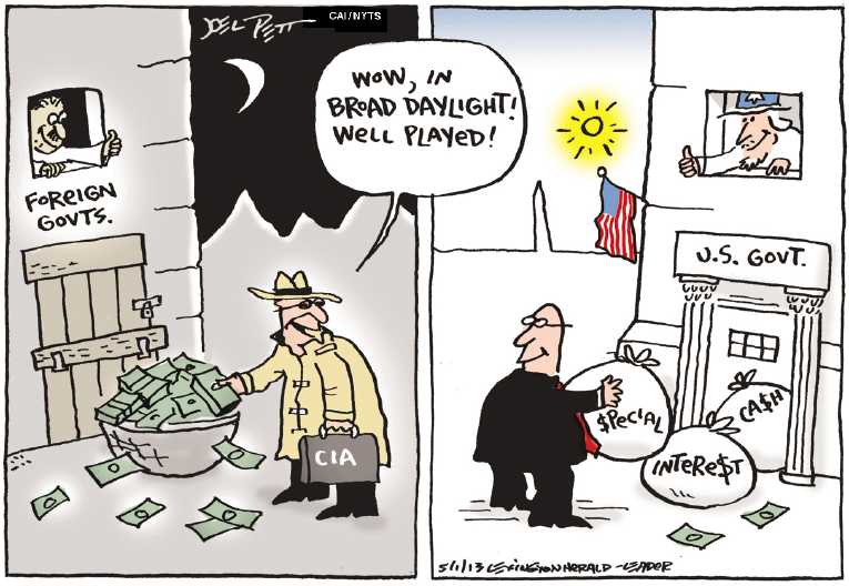 Political/Editorial Cartoon by Joel Pett, Lexington Herald-Leader, CWS/CartoonArts Intl. on In Other News