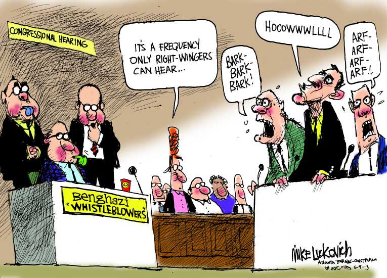 Political/Editorial Cartoon by Mike Luckovich, Atlanta Journal-Constitution on Americans Respond to GOP’s Push