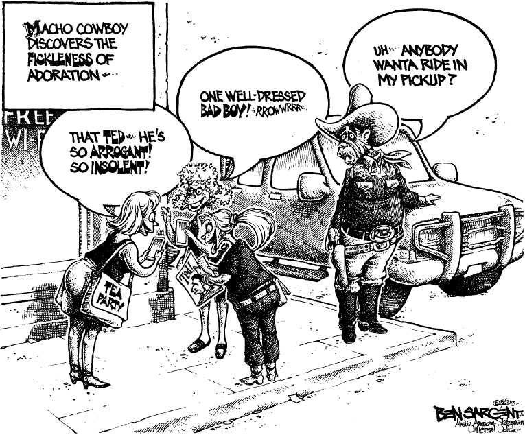 Political/Editorial Cartoon by Ben Sargent, Austin American-Statesman on Americans Respond to GOP’s Push