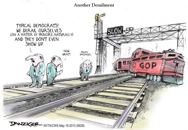 Political/Editorial Cartoon by Jeff Danziger, CWS/CartoonArts Intl. on Scandals Rock Obama Presidency