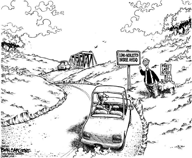 Political/Editorial Cartoon by Ben Sargent, Austin American-Statesman on Dow Reaches Record High