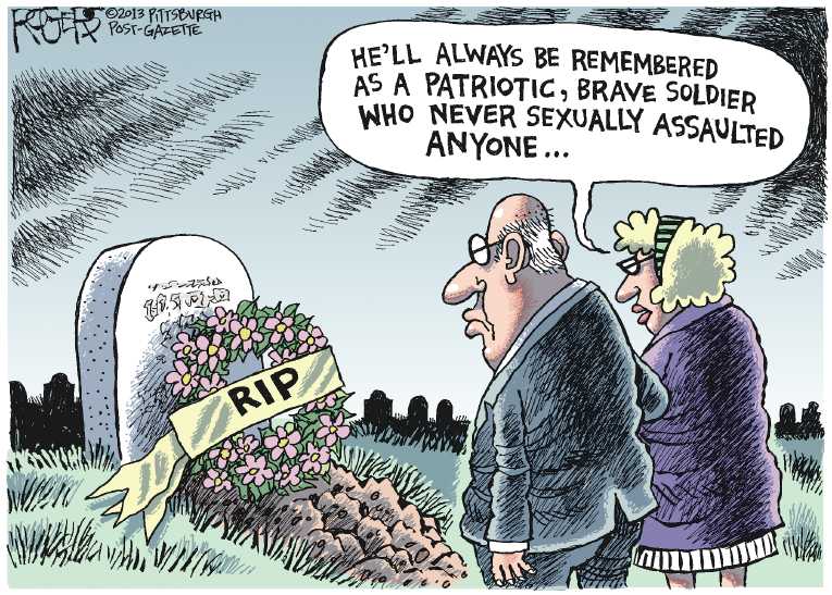 Political/Editorial Cartoon by Rob Rogers, The Pittsburgh Post-Gazette on In Other News