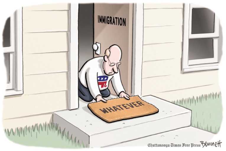 Political/Editorial Cartoon by Clay Bennett, Chattanooga Times Free Press on In Other News