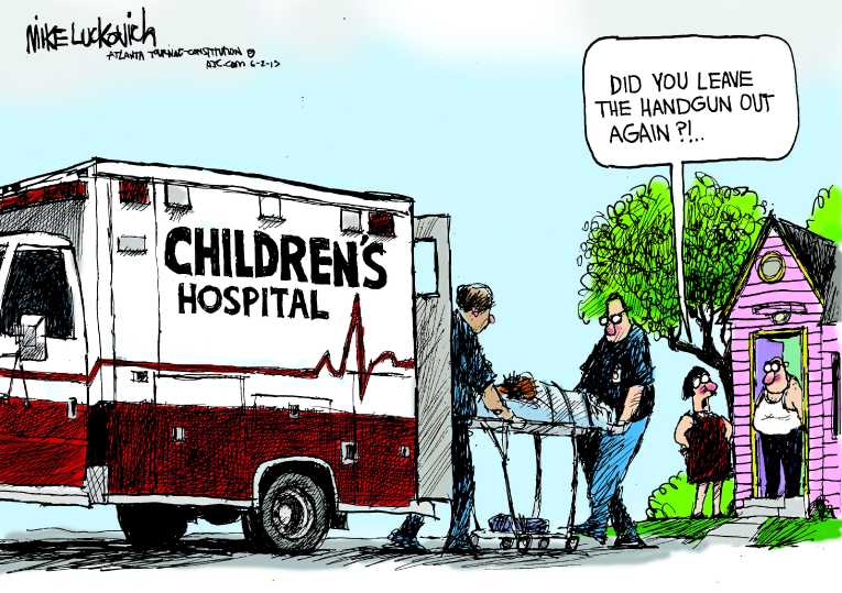 Political/Editorial Cartoon by Mike Luckovich, Atlanta Journal-Constitution on In Other News