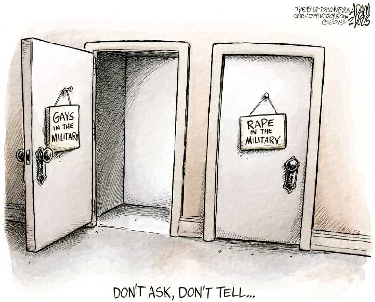 Political/Editorial Cartoon by Adam Zyglis, The Buffalo News on More Military News