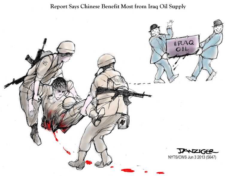 Political/Editorial Cartoon by Jeff Danziger, CWS/CartoonArts Intl. on Military News