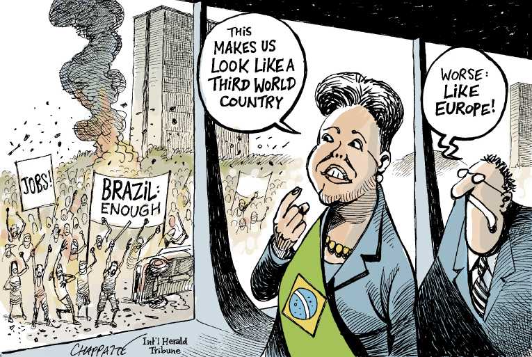 Political/Editorial Cartoon by Patrick Chappatte, International Herald Tribune on In Other News