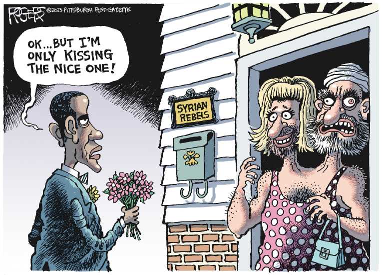 Political/Editorial Cartoon by Rob Rogers, The Pittsburgh Post-Gazette on Perpetual War Escalates