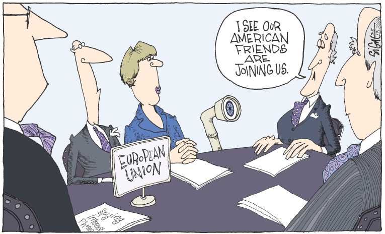 Political/Editorial Cartoon by Signe Wilkinson, Philadelphia Daily News on In Other News