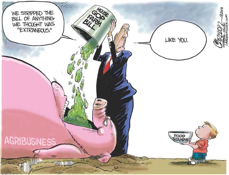 Political/Editorial Cartoon by Stuart Carlson on GOP Taking on Big Issues