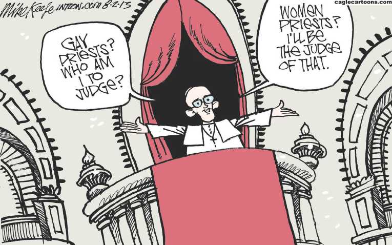 Political/Editorial Cartoon by Mike Keefe, Denver Post on In Other News
