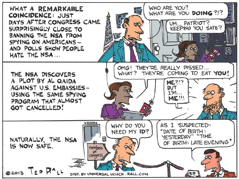 Political/Editorial Cartoon by Ted Rall on World More Dangerous Than Ever