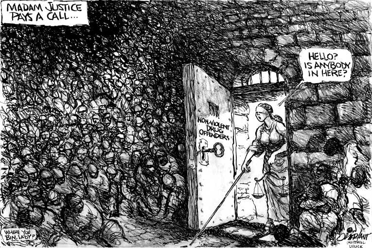 Political/Editorial Cartoon by Pat Oliphant, Universal Press Syndicate on Feds Find Their Mellow