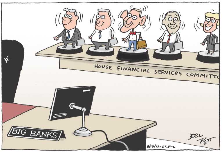 Political/Editorial Cartoon by Joel Pett, Lexington Herald-Leader, CWS/CartoonArts Intl. on Stratification of Income Escalates
