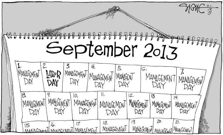 Political/Editorial Cartoon by Signe Wilkinson, Philadelphia Daily News on Middle Class Stagnant