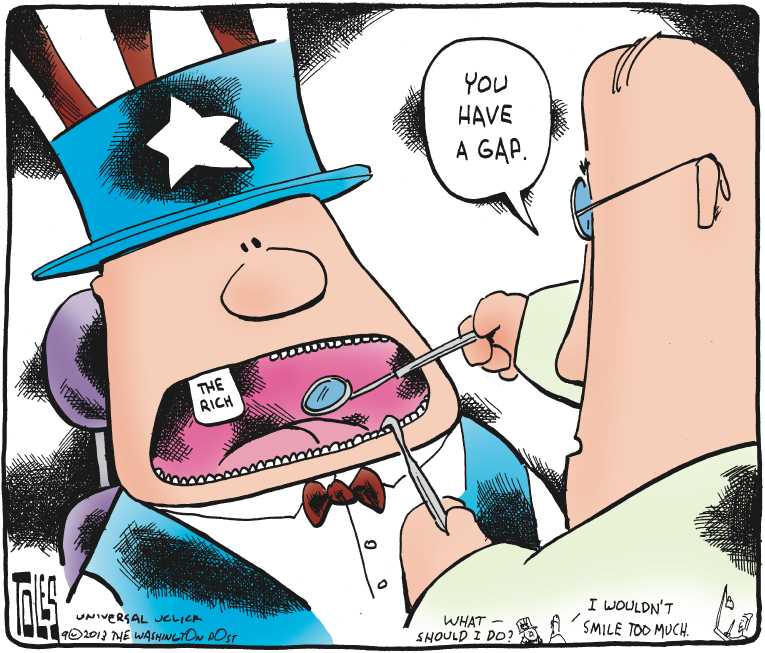 Political/Editorial Cartoon by Tom Toles, Washington Post on Economic Recovery Continuing