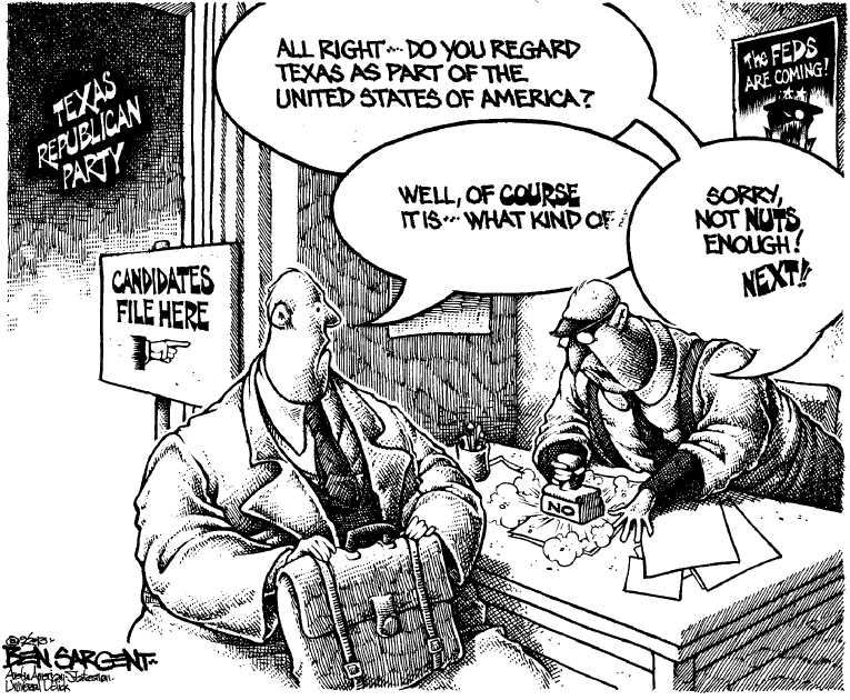 Political/Editorial Cartoon by Ben Sargent, Austin American-Statesman on In Other News
