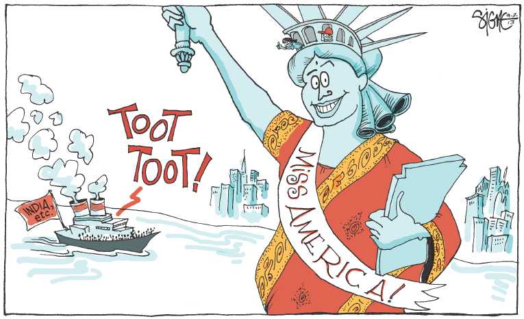 Political/Editorial Cartoon by Signe Wilkinson, Philadelphia Daily News on In Other News