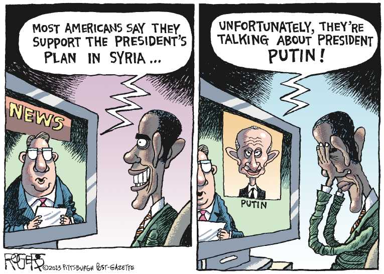 Political/Editorial Cartoon by Rob Rogers, The Pittsburgh Post-Gazette on Peaceful Resolution Possible