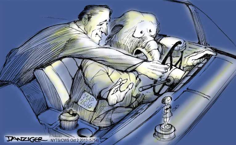 Political/Editorial Cartoon by Jeff Danziger, CWS/CartoonArts Intl. on Ted Cruz Unites Party