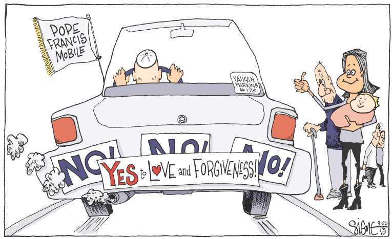 Political/Editorial Cartoon by Signe Wilkinson, Philadelphia Daily News on In Other News