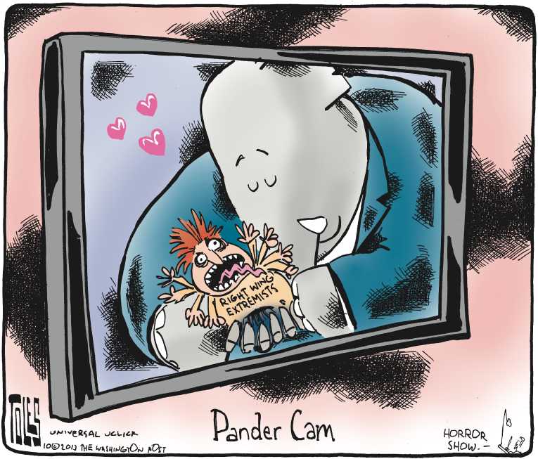 Political/Editorial Cartoon by Tom Toles, Washington Post on Shutdown Continues