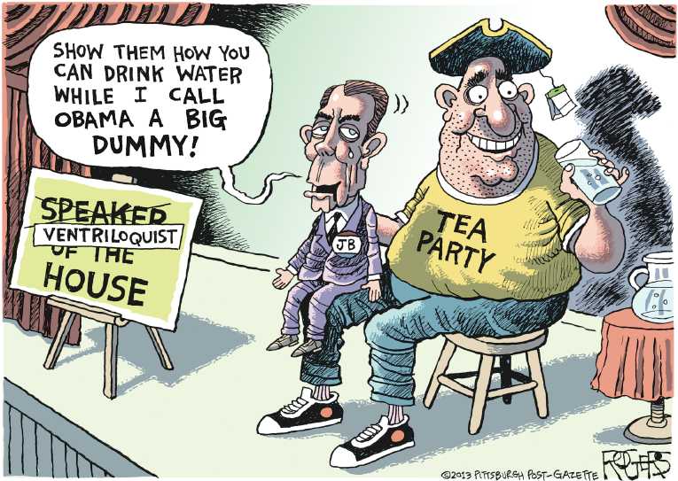 Political/Editorial Cartoon by Rob Rogers, The Pittsburgh Post-Gazette on Debt Ceiling Deal Imminent