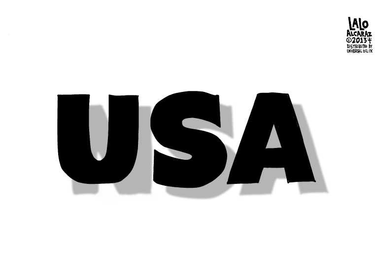 Political/Editorial Cartoon by Lalo Alcaraz on US Bugged German Chancellor