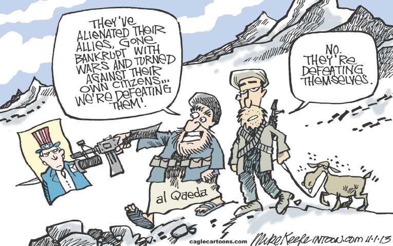 Political/Editorial Cartoon by Mike Keefe, Denver Post on US Bugged German Chancellor