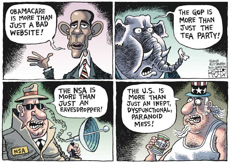 Political/Editorial Cartoon by Rob Rogers, The Pittsburgh Post-Gazette on In Other News
