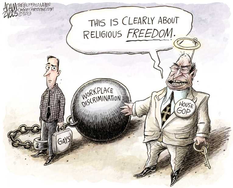 Political/Editorial Cartoon by Adam Zyglis, The Buffalo News on GOP Infighting Escalates