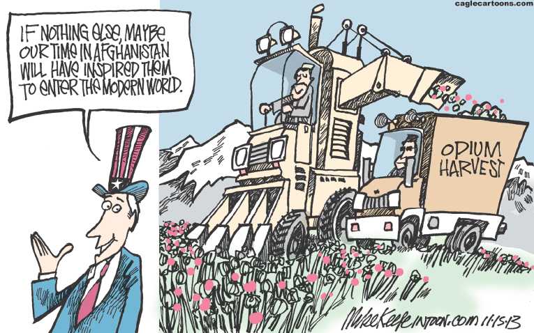 Political/Editorial Cartoon by Mike Keefe, Denver Post on In Other News