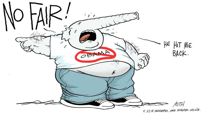 Political/Editorial Cartoon by Tony Auth, Philadelphia Inquirer on Senate Changes Filibuster Rule