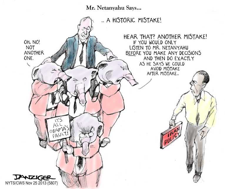 Political/Editorial Cartoon by Jeff Danziger, CWS/CartoonArts Intl. on Landmark Deal With Iran Reached