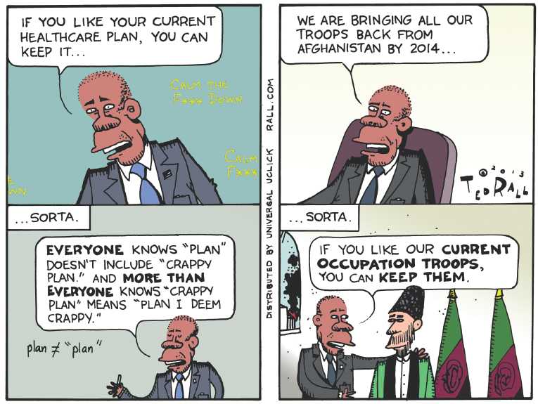 Political/Editorial Cartoon by Ted Rall on In Other News