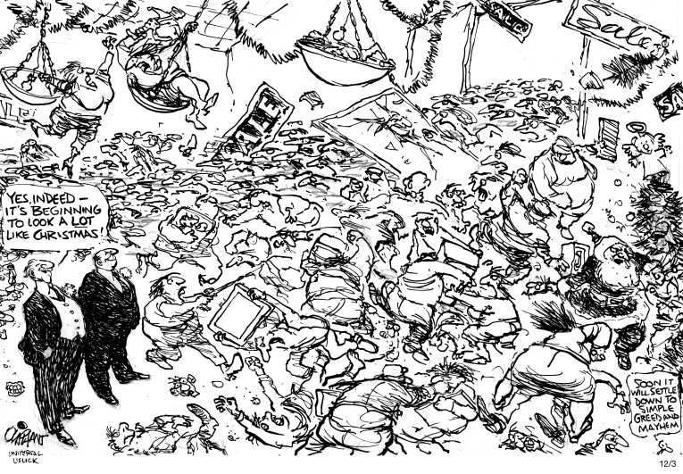 Political/Editorial Cartoon by Pat Oliphant, Universal Press Syndicate on Pope Outs Devil