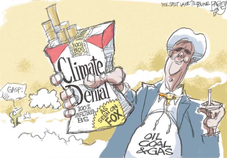 Political/Editorial Cartoon by Pat Bagley, Salt Lake Tribune on GOP Demands More Spending Cuts